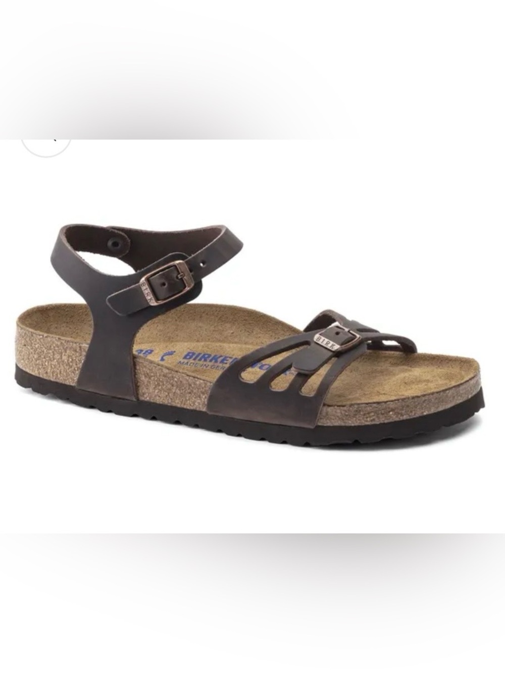 Birkenstock Bali Oiled Leather Habana Sandals Brown 41 Narrow Fit Made Germany